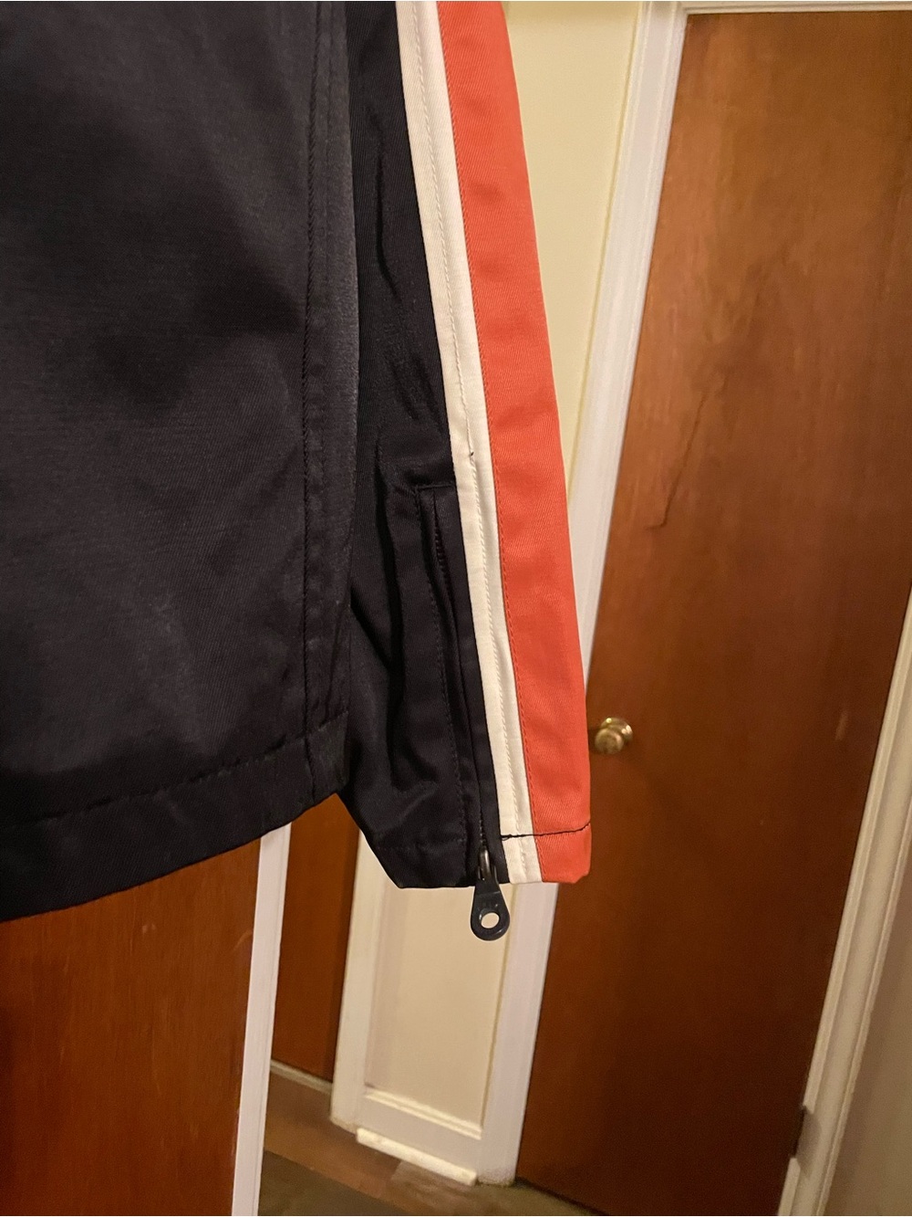 Harley-Davidson Black Jacket with Orange and Cream Accents - Picture 6 of 7